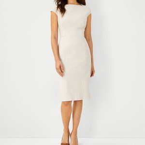 Ann Taylor The Envelope Neck Dress in Stretch Cotton